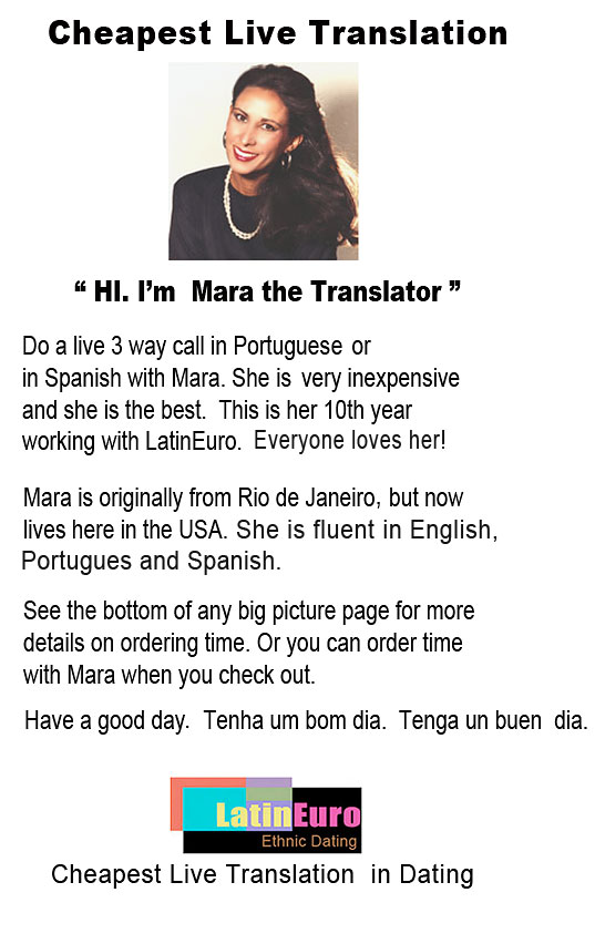 Date this cute Brazil girl Cheepest Live Translation from  BR3990